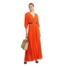 LYNNE Maxi πλισέ φόρεμα 047-511005