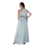 LYNNE Μάξι φόρεμα με σχέδιο στον ώμο 048-511014