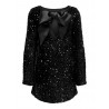 ONLANIKA SEQUINS LS BOW DRESS WVN