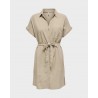 ONLJAKIRI LINEN S/S SHIRT DRESS PTM