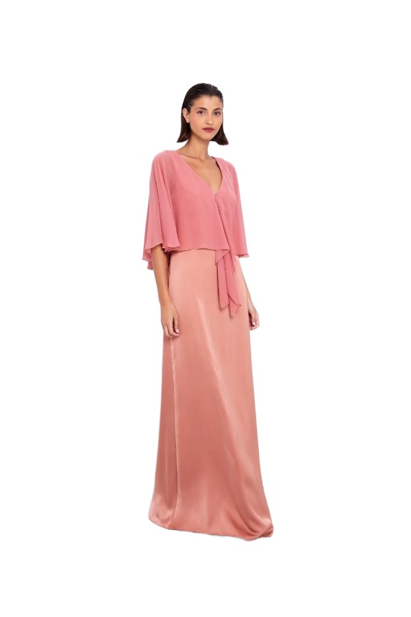 TOI & MOI Maxi φόρεμα με ριχτό μανίκι 50-6614-225
