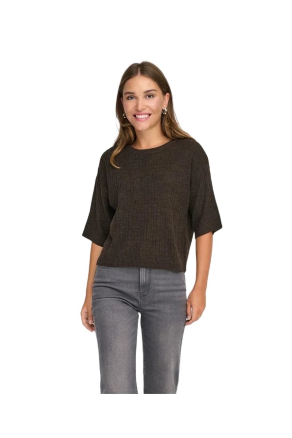 ONLY ΓΥΝΑΙΚΕΙΑ ΠΛΕΚΤΗ ΜΠΛΟΥΖΑ ΠΟΥΛΟΒΕΡ ONLTHEA SS O-NECK 15353023