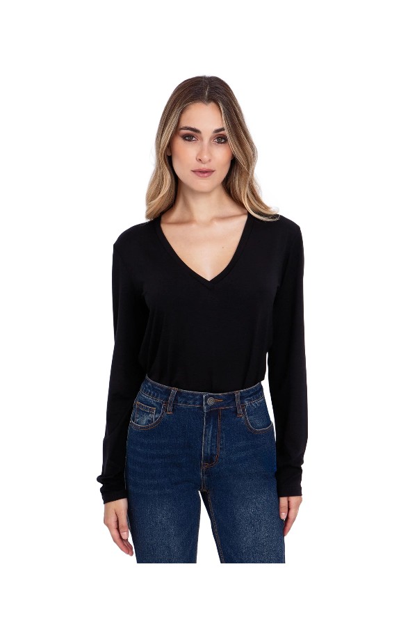 TOI & MOI Basic μακρυμάνικη μπλούζα 80-6596-225
