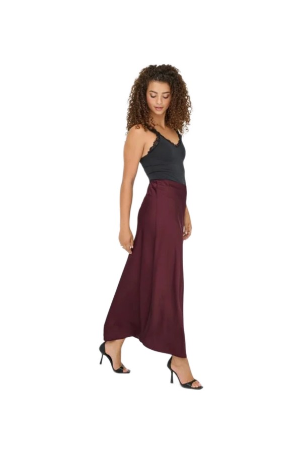 ONLMIKA VIS SATIN LONG SKIRT WVN
