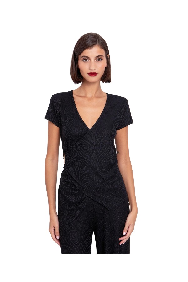 TOI & MOI Ζακάρ μπλούζα με μεταλλικό στοιχείο 80-6664-225