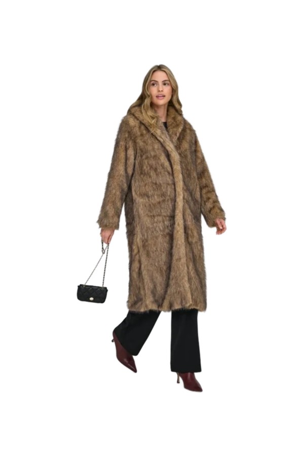 ONLY ΓΥΝΑΙΚΕΙΑ ΓΟΥΝΑ ONLDAWN LIFE LONG FAUX FUR COAT OTW 15352794