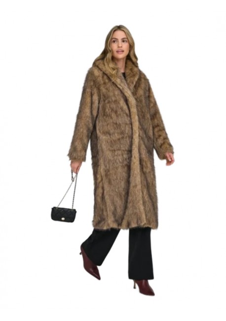 ONLDAWN LIFE LONG FAUX FUR COAT OTW