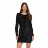 ONLCONFIDENCE L/S DEEP SEQUINS DRESSJRS.