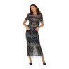 ONLSPACY HW LONG SEQUINS SKIRT WVN