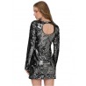 ONLEVELDA LS SEQUIN DRESS WVN
