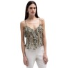 TOI & MOI Ruffle τοπ με τύπωμα λαχούρι 30-5773-126