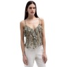 TOI & MOI Ruffle τοπ με τύπωμα λαχούρι 30-5773-126