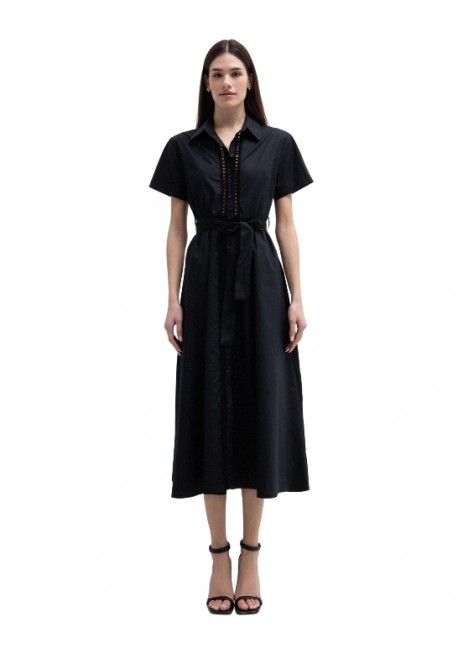 TOI & MOI Σεμιζιέ φόρεμα ποπλίνα 50-6751-126