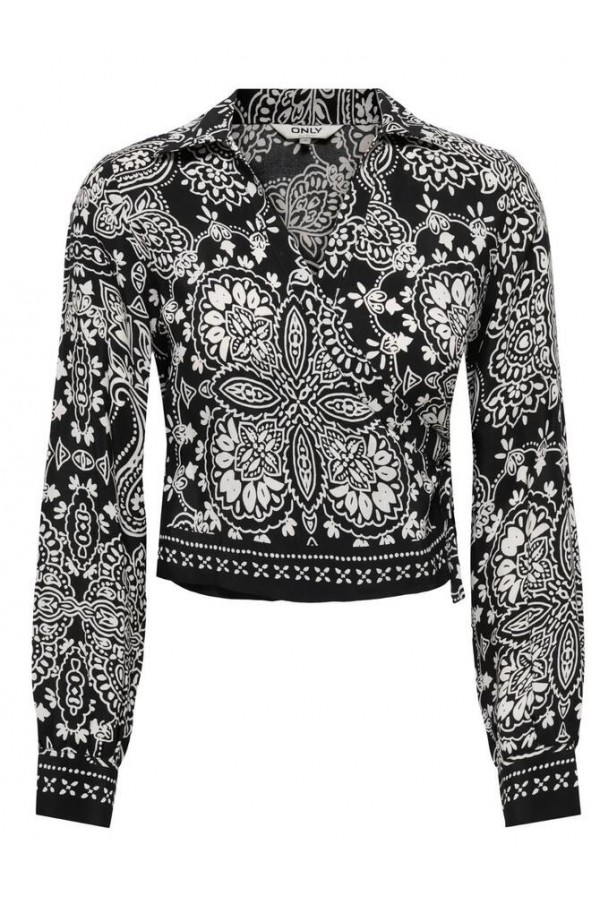 ONLEMZA AJA L/S KNOT TOP WVN