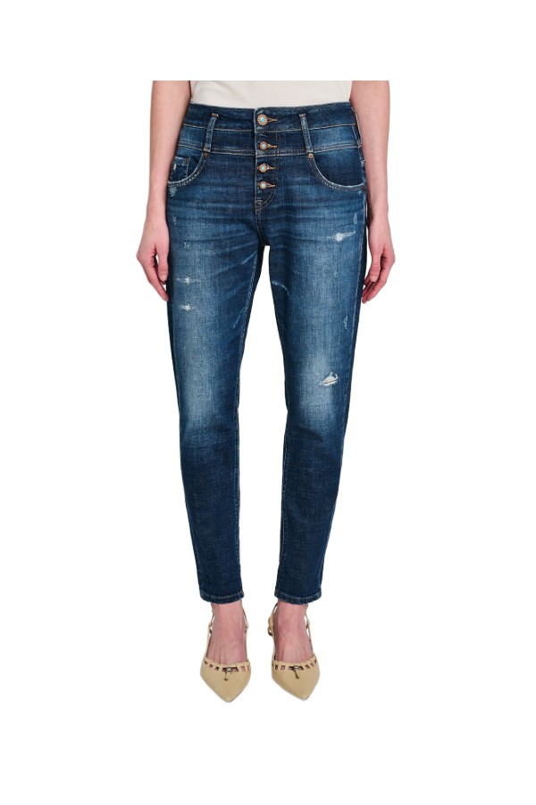 Irene Wmn Pant Cropped 98,5%Co 1,5%Ea