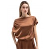 TOI & MOI Σατινέ μπλούζα ντραπέ 30-5787-126