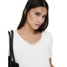 ONLRILLA S/S V-NECK LACE TOP JRS