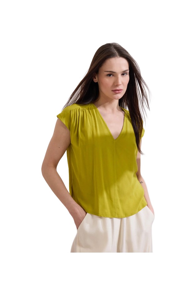 NAMASTE GENTLE Τουνίκ με κοντά μανίκια με σούρες SS0926011