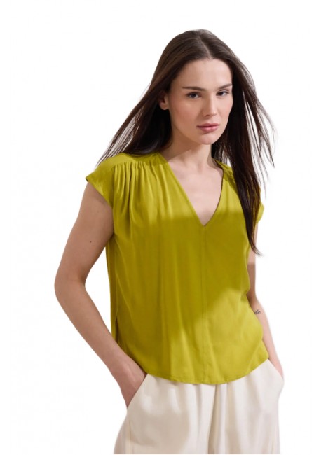 NAMASTE GENTLE Τουνίκ με κοντά μανίκια με σούρες SS0926011