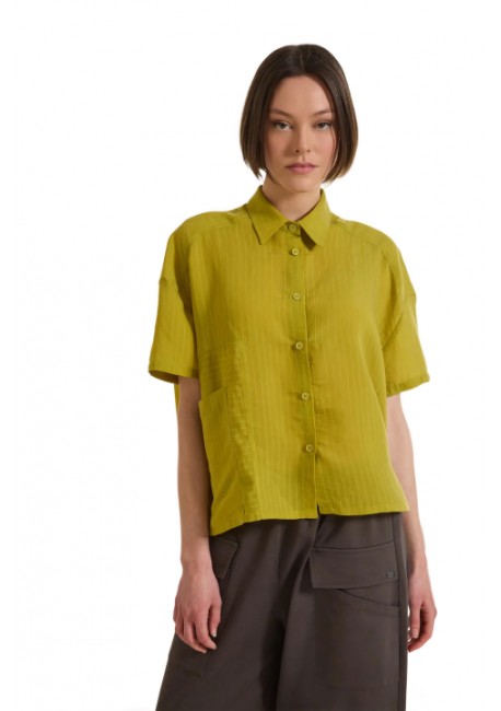 NAMASTE CALISTA Πουκάμισο με γιακά σε τετράγωνη γραμμή SS0426009