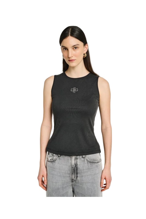 Pansy Sleeveless Top Lenzing Modal 68% Recl Pes 32%