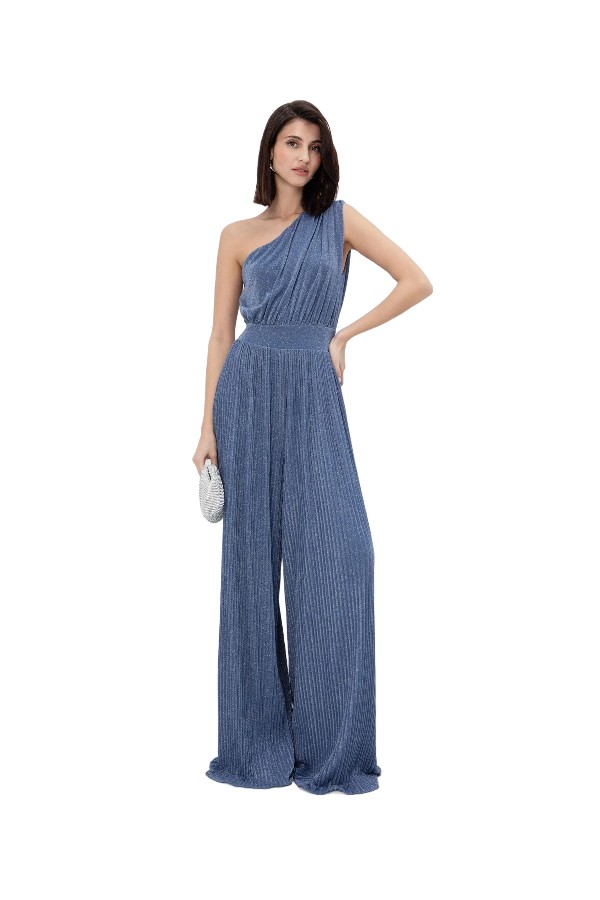 TOI & MOI One shoulder ολόσωμη φόρμα πλισέ 20-5847-126