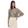 TOI & MOI Εμπριμέ πουκαμίσα viscose & silk 30-5837-126