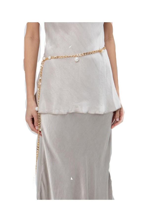 TOI & MOI Zώνη αλυσίδα με πέρλες 91-0972-126