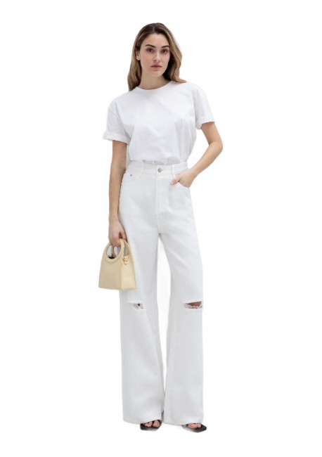 TOI & MOI Wide leg jean με σκισίματα 20-5764-126