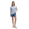 TOI & MOI Basic t-shirt με V 80-6620-126