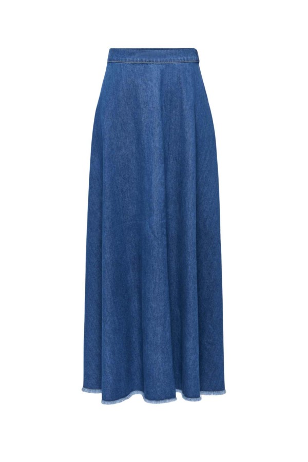 ONLMONE FLOWY MAXI DNM SKIRT GUA SUD