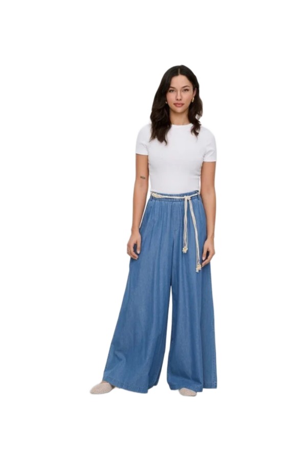 ONLY ΓΥΝΑΙΚΕΙΟ ΠΑΝΤΕΛΟΝΙ ONLBEA HW PALAZZO SHELL BELT DNM QYT 15375507
