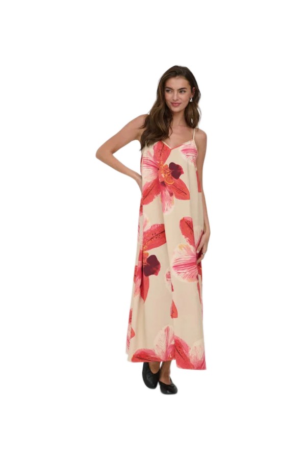 ONLY ΓΥΝΑΙΚΕΙΟ ΦΟΡΕΜΑ ONLRESI-ELANOR STRAP BIG FLOWR DRESS WVN 15372628