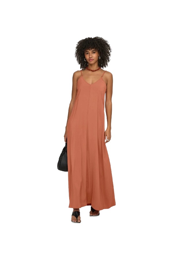ONLY ΓΥΝΑΙΚΕΙΟ ΦΟΡΕΜΑ ONLMADELI OAKLYN STRAP LONG DRESS WVN 15371094