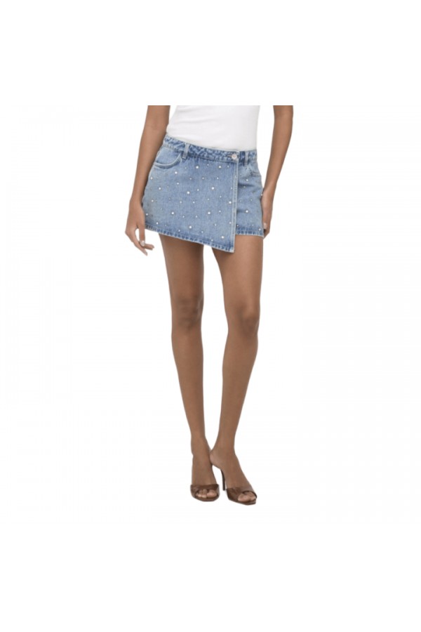 ONLY ΓΥΝΑΙΚΕΙΟ ΣΟΡΤΣ ONLTEXAS STUDDED REG DNM SKORT BJ 15371189