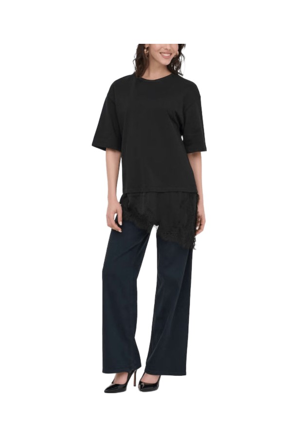 ONLMADELYN S/S LACE TOP JRS