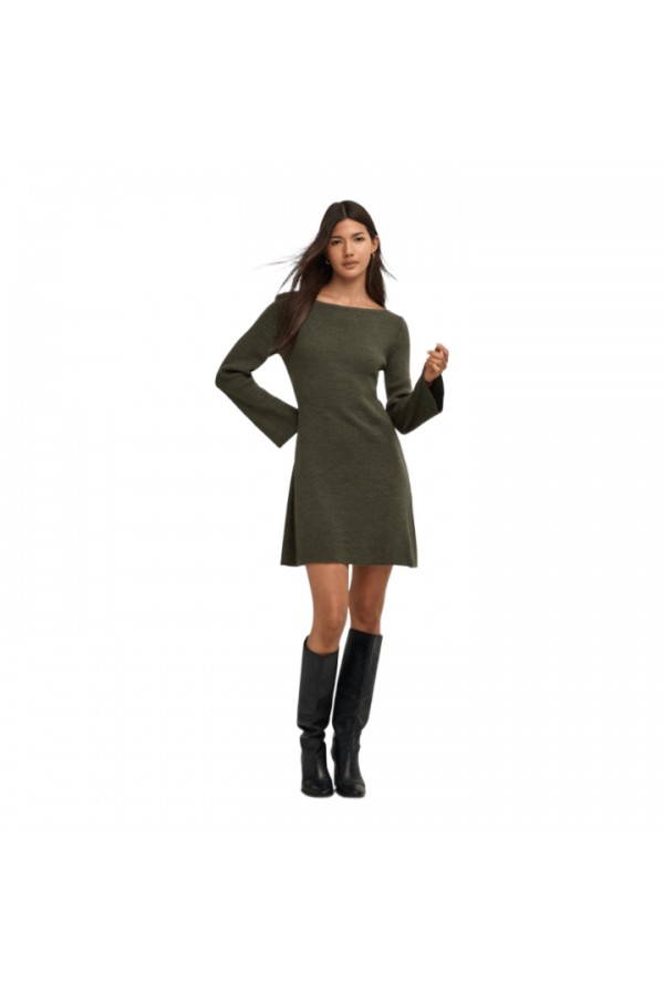 ONLTESSIE LS BOATNECK DRESS KNT