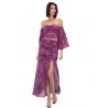TOI & MOI Off shoulder corset τοπ εμπριμέ 30-5884-226