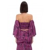 TOI & MOI Off shoulder corset τοπ εμπριμέ 30-5884-226