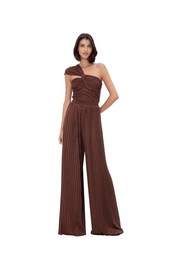 TOI & MOI Lurex παντελόνα πλισέ 20-6001-226