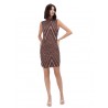 TOI & MOI Μίνι lurex φόρεμα με γεωμετρικό σχέδιο 50-7012-226