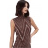 TOI & MOI Μίνι lurex φόρεμα με γεωμετρικό σχέδιο 50-7012-226
