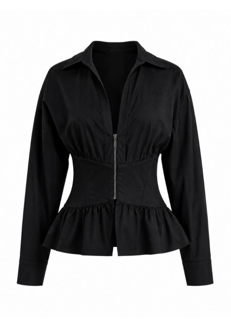 TOI & MOI Corset πουκάμισο με φερμουάρ 30-5905-226