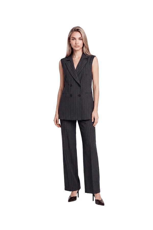 TOI & MOI Tailored γιλέκο ριγέ 40-0905-226