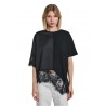 STAFF JEANS Γυναικεία Μπλούζα Σατέν Κοντό Μανικι 63-010.056