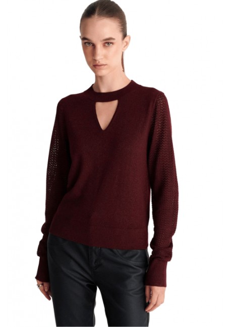 ALE Μπλόυζα πλεκτή με cut-out 8P23820