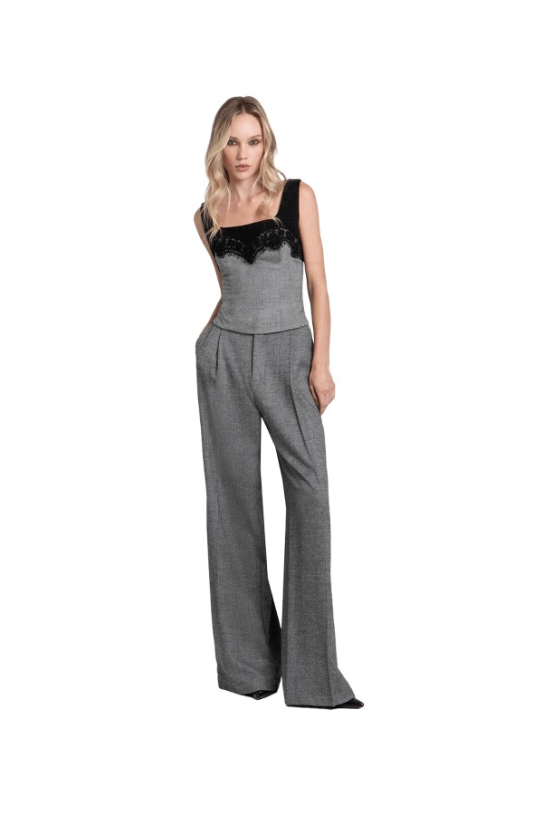 TOI & MOI Wide leg παντελόνι με πιέτες 20-6027-226