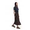NAMASTE KABA Φούστα midi με all-over print, φαρδιά μπάσκα και πλαϊνά κουμπιά WW0326011