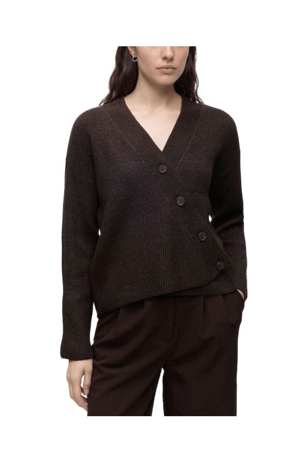 ONLKATIA LS RIB BUTTON CARDI CC KNT