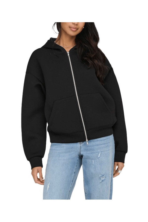 ONLNAOMI L/S TWO-WAY ZIP HOODIE SWT NOOS